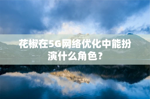 花椒在5G网络优化中能扮演什么角色？