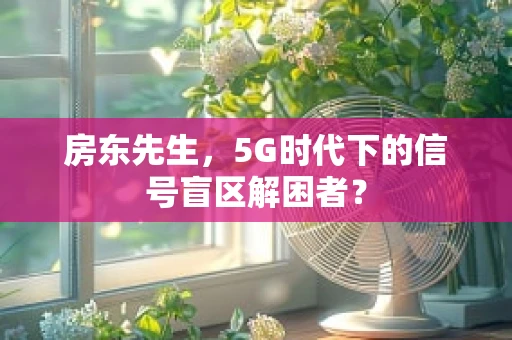 房东先生，5G时代下的信号盲区解困者？