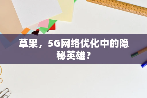 草果，5G网络优化中的隐秘英雄？