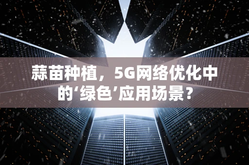 蒜苗种植，5G网络优化中的‘绿色’应用场景？