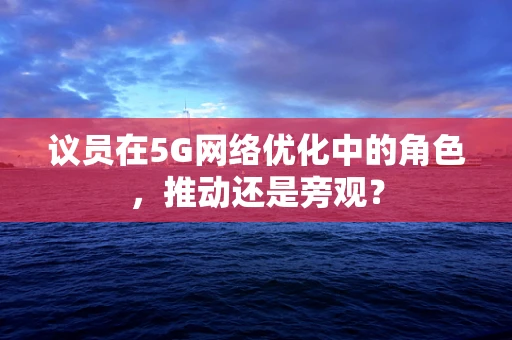 议员在5G网络优化中的角色，推动还是旁观？