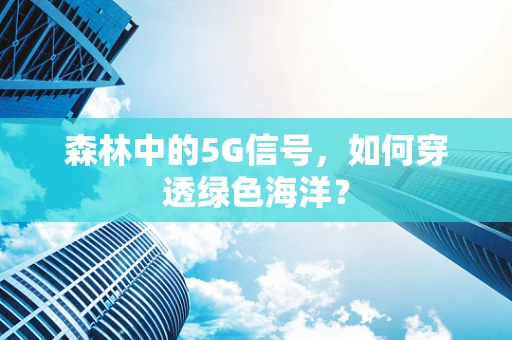 森林中的5G信号，如何穿透绿色海洋？