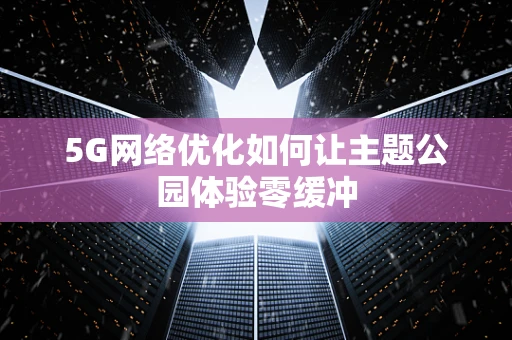 5G网络优化如何让主题公园体验零缓冲